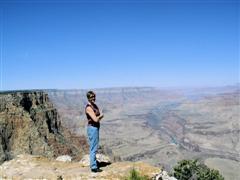 Teri at the Grand Canyon