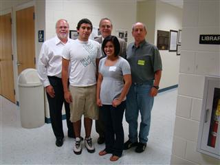 Doug Glaser '66, John Haas '68, Jerry Westhouse '68, Rene Mata '10, Ryan Griesmeyer '10