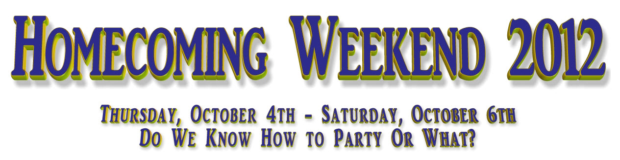 Homecoming Weekend Header 2012